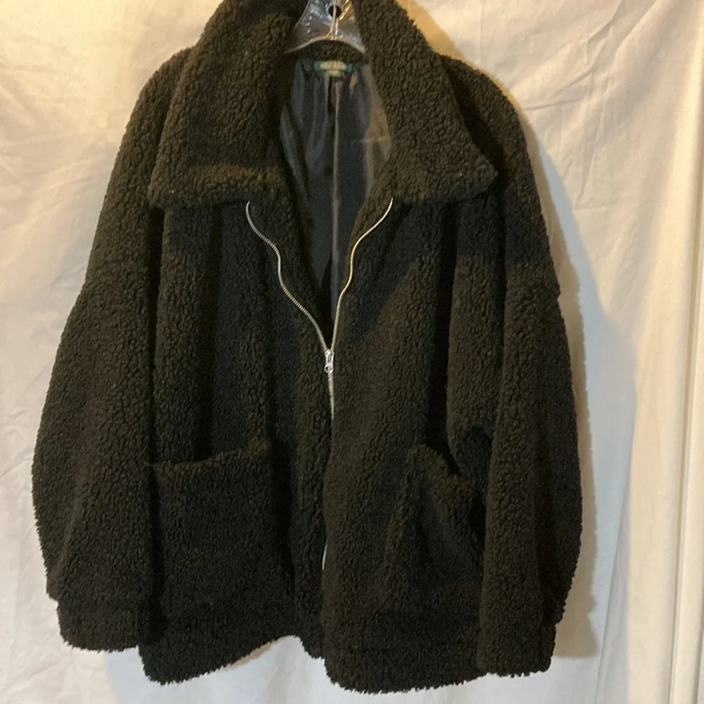 Black Teddy Bear jacket - Picture 1 of 5